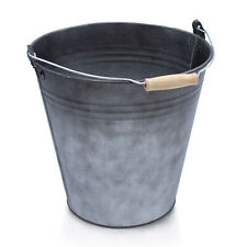 Deko Zinkeimer anthrazit mit