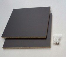 Rückwand für Ikea Regale Expedit und Kallax Schwarz Braun  B- Ware