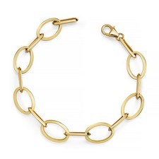 Fantasie 19cm Armband Gold 585/000 halbmassiv