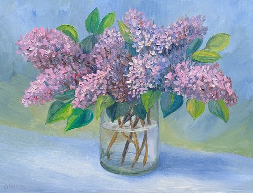 Flieder blumen gemälde - flieder,