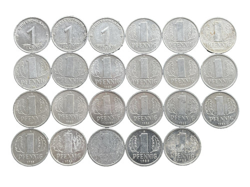 Münzen pfennig ddr - 23,