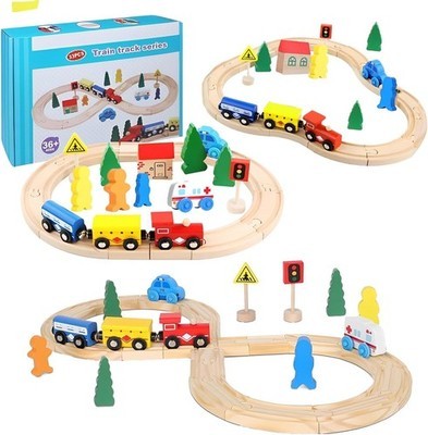 Magnetische holzeisenbahn mit - magnetische,