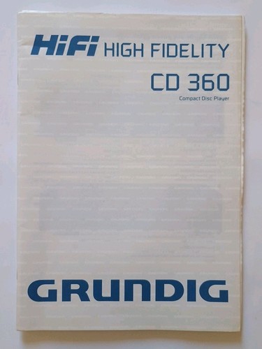 Grundig 360 - cd,