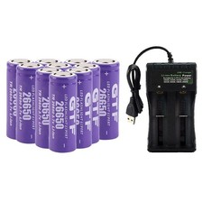 1-20pk 26650 3.7V Li-ion