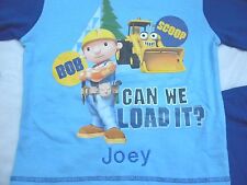 Personalisierter Bob the Builder Baumwollpyjama Alter 12 Monate - 4 Jahre mit einem Namen