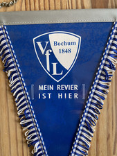 Alter Wimpel VfL Bochum 1848 mit Metallstange - ca. 20 x 29 cm