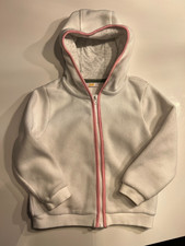 Fleecejacke, Gr. 98/104, Weiß Rosa