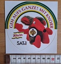 Alter Aufkleber Sticker SAT 1