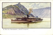 Künstler Ak Salondampfer