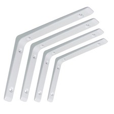 Regalträger Regalwinkel Regalbodenträger Regalhalter Aluminiumkonsole Weiß Alu