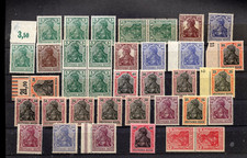 DEUTSCHES REICH GERMANIA  LOT MIT POSTFRISCHEN BRIEFMARKEN , KEIN FALZ