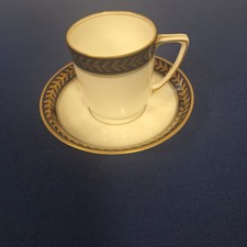 Alte Moccatasse Rosenthal mit blauen Rand