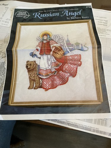 Stickvorlage russian angel - russian,