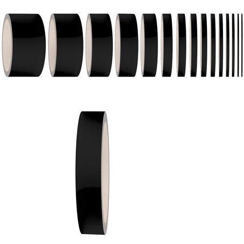 Zierstreifen matt schwarz 45mm - zierstreifen,