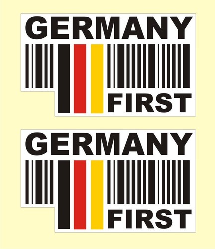 Germany first aufkleber - x,