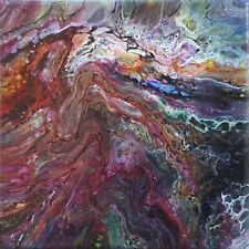ORIGINAL Acrylbild Fluid Painting Acrylic Pouring Abstrakt  Bild Gemälde Unikat
