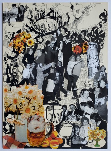Collage zeichnung bauhaus - collage,