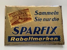 Altes Schild Sparfix Rabatt- und Sparverein Wanne-Eickel Werbung Reklame Vintage