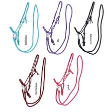 1 Set Knotenhalfter und Seil-Zügel in verschiedenen Farben Shetty Pony Cob Full