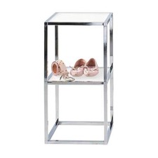 Verkaufsregal in silber 74 cm