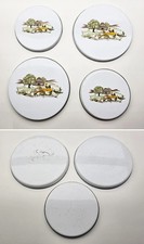 4+3 Abdeckhauben Platten für Herd Herdfelder Kochfelder Style Stil Vintage Retro