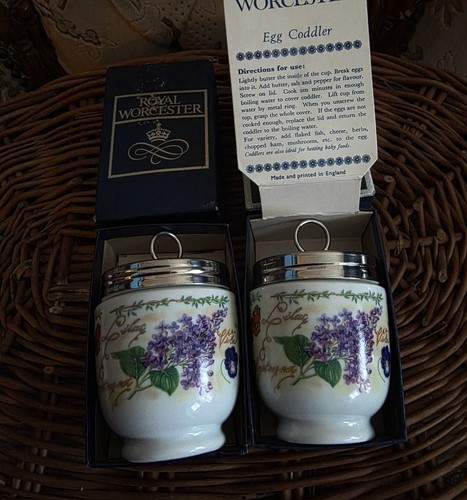 Royal worcester egg coddlers - royal,