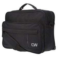 Herren Groß Umhängetasche Schultertasche Arbeitstasche Tasche Schwarz Nylon XXL