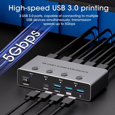 HDMI 2.1 KVM Switch for 4