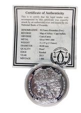 1 oz Silbermünze - Ruanda -