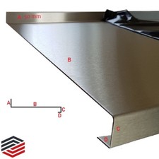 Edelstahl Tischabdeckung Arbeitsplatte Gastro gebürstet Edelstahltisch 1,0 mm