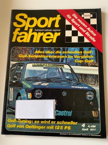 Sportfahrer golf i - sportfahrer, vw