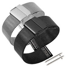 18 |20 |22mm Edelstahl Milanaise Mesh Uhrenarmband Metall inkl. Federstege S./W.