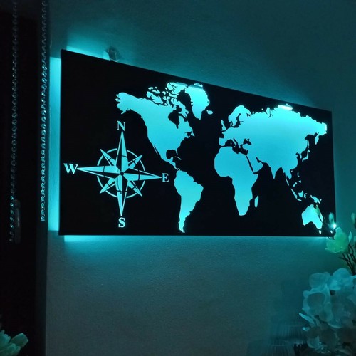 Wandbild metall schwarz - ,