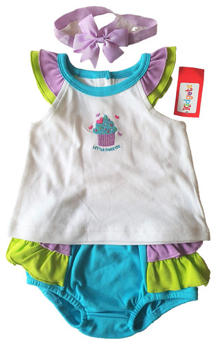 Baby mädchen kleid - baby, 3teilig