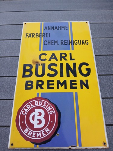Altes reklameschild büsing - reklameschild,