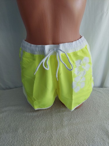 Damen badeshort neon gelb - neon,