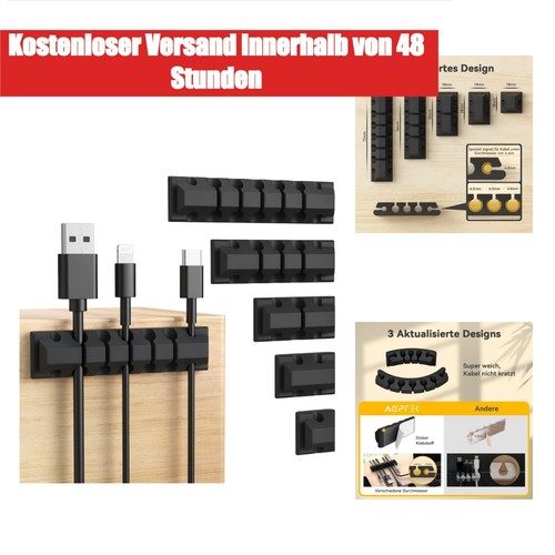 Agptek kabelclips stück - 5,