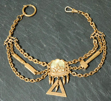 Alte goldene Taschenuhrkette