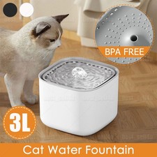 3L Trinkbrunnen für Katze Katzen Hunde Wasserbrunnen Katzenbrunnen Ultraleise