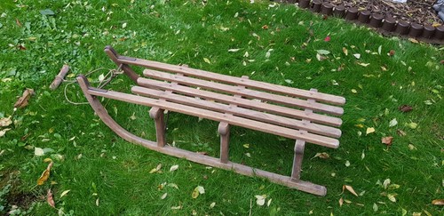 Alter ddr holzschlitten - holzschlitten,