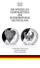 10 DM 1988 - 200. Geburtstag Arthur Schopenhauer - Zertifikat