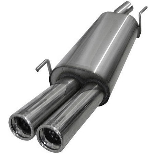 Fox endschalldämpfer 2x76mm - endschalldämpfer,