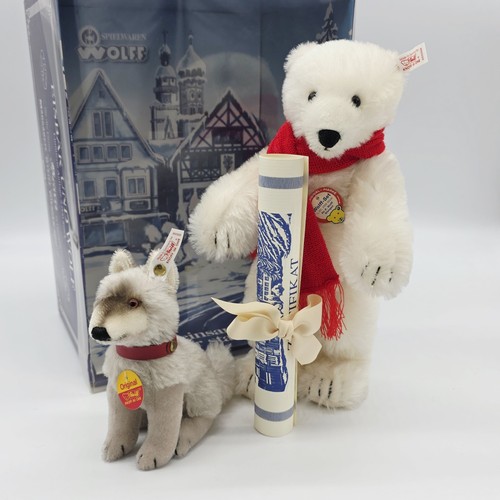 Steiff eisbär mit wolf - steiff,