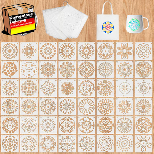 Kunstschablonen set stück - 48,