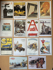 14 Sammler-Postkarten (1) Oldtimer Automobilia Auto Horch DKW Audi Wanderer NSU