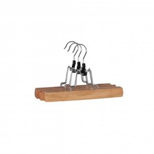 Hosenspanner Holz 3er-Set ca. 25 x 16 x 2 cm holzfarben mit Filzeinlage neu