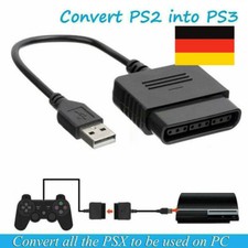 USB PC Adapter Converter für PS2 Playstation 2 Controller Gampad - schwarz DE