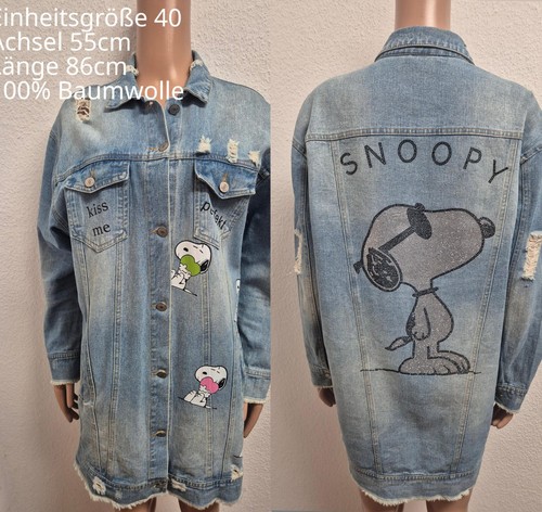 Snoopy glitzer jeansjacke - snoopy,