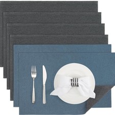 Tischsets Leinenimitat