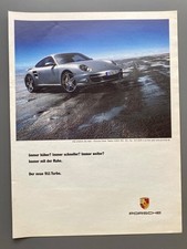 Der neue 911 Turbo Porsche 997 Immer mit der Ruhe 2006 Vintage Werbung Reklame